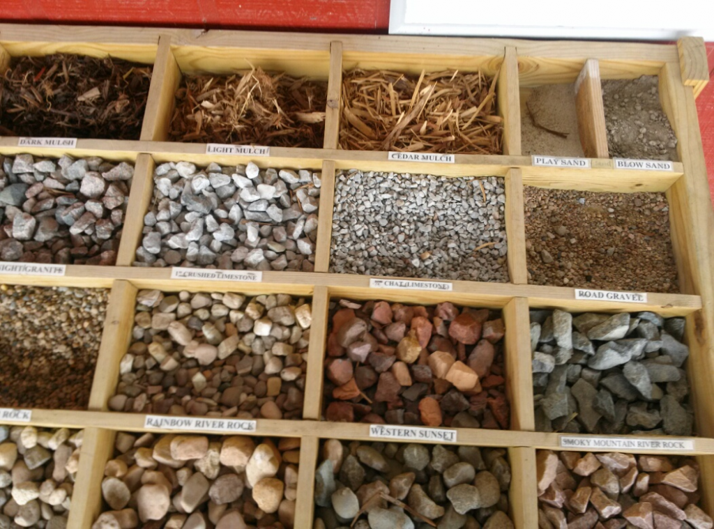 Rock and Mulch Samples 2 Trees, Shrubs and More